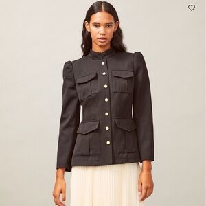 Tory Burch NWT Wool Sargent Pepper Jacket Black‎ Size 12